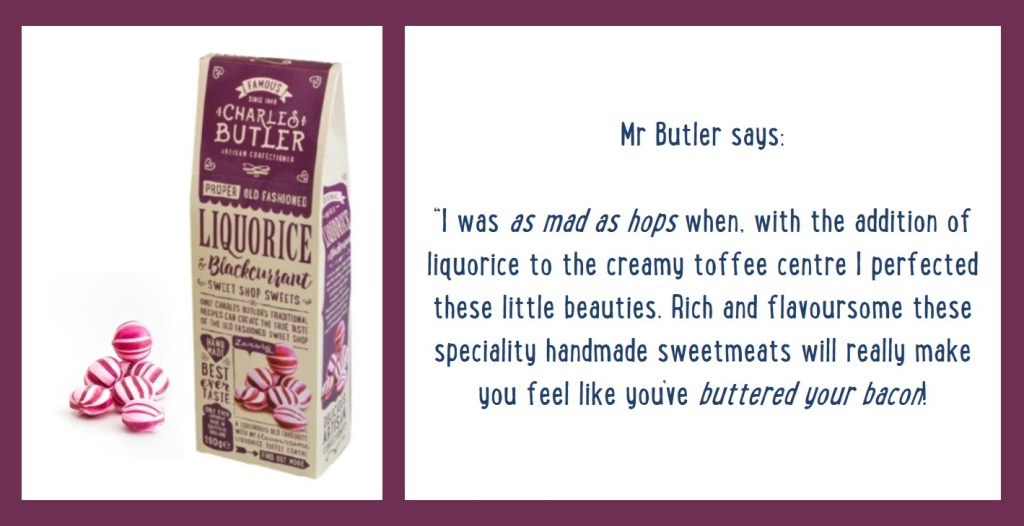 Charles Butler Liquorice & Blackcurrant Information